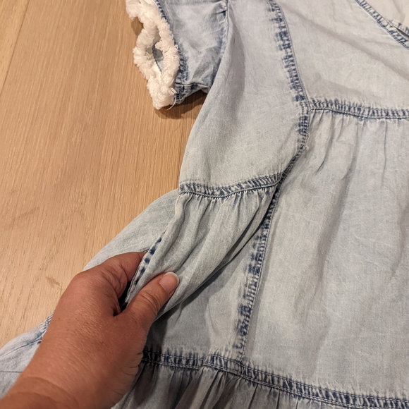 Light Blue Chambray Dress - Picture 2 of 8